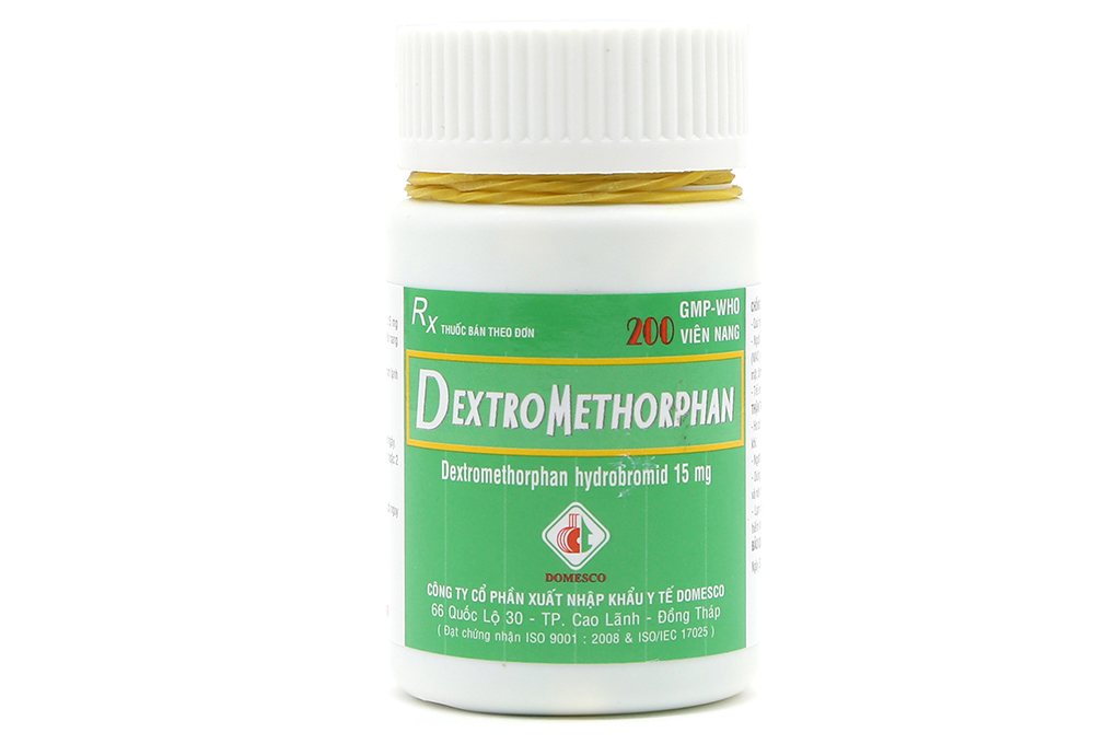 Dextromethorphan Domesco 15mg trị ho khan, ho do kích ứng