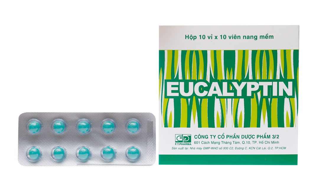 Eucalyptin 100mg hỗ trợ sát khuẩn hô hấp