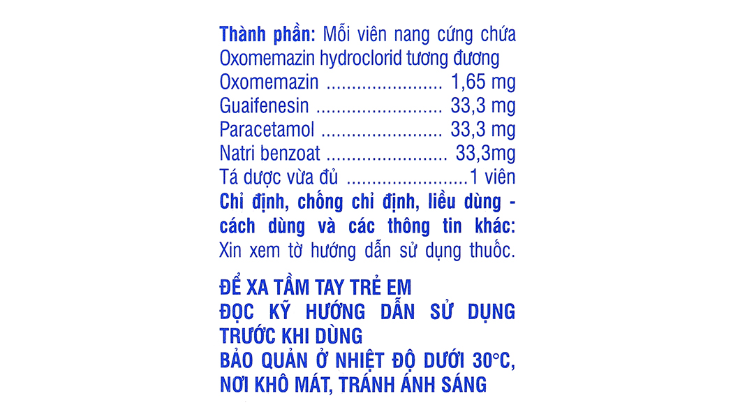 Topralsin trị triệu chứng ho khan, đặc biệt ho nhiều về đêm