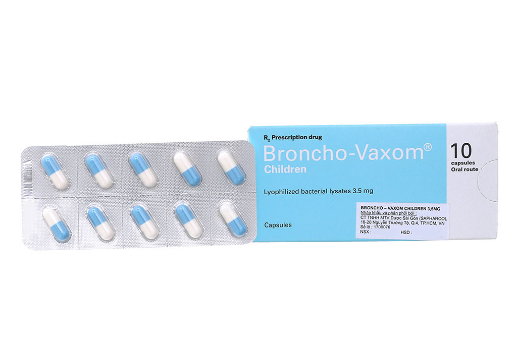 Broncho-Vaxom Children 3.5mg trị nhiễm khuẩn hô hấp, tăng miễn dịch