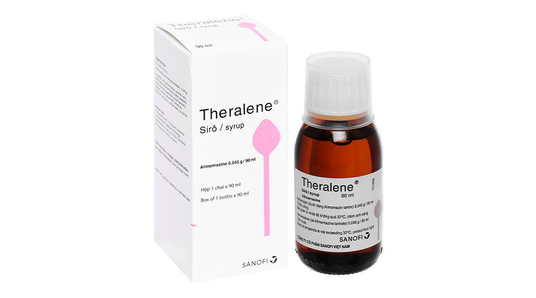 Siro Theralene trị chứng mất ngủ và dị ứng