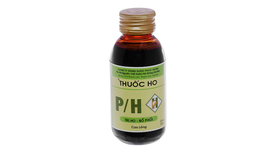 Cao lỏng Thuốc Ho P/H trị ho, bổ phế