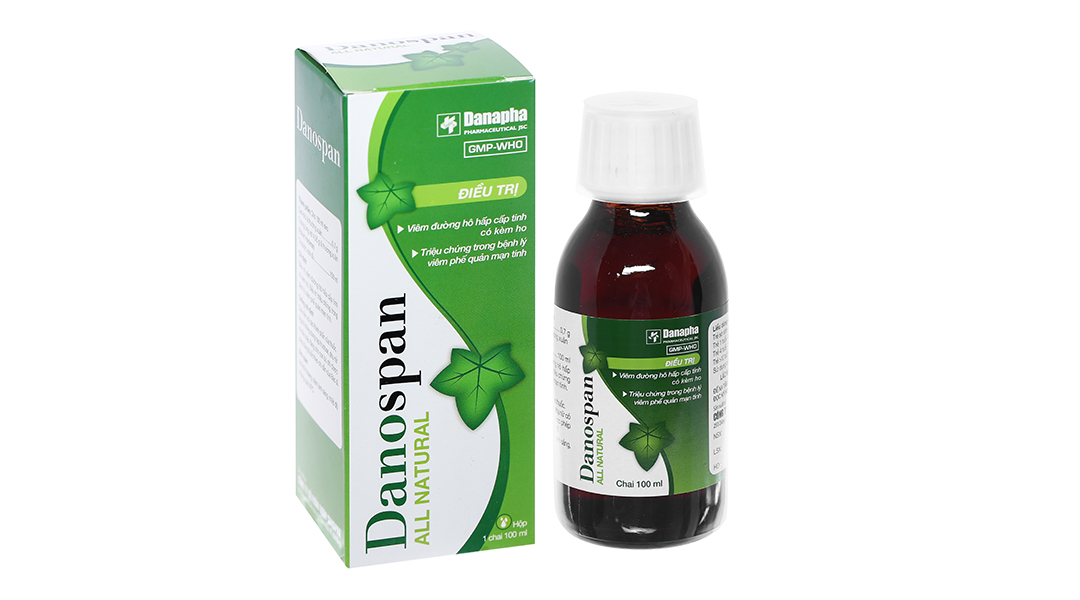 Siro Danospan trị viêm đường hô hấp cấp có kèm ho, viêm phổi mạn tính
