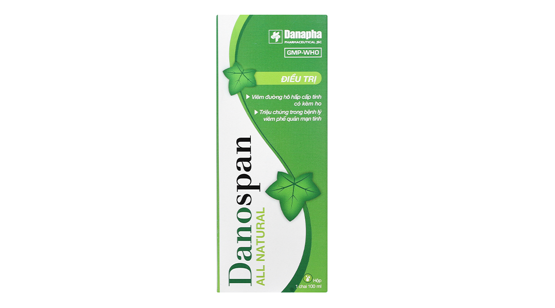 Siro Danospan trị viêm đường hô hấp cấp có kèm ho, viêm phổi mạn tính