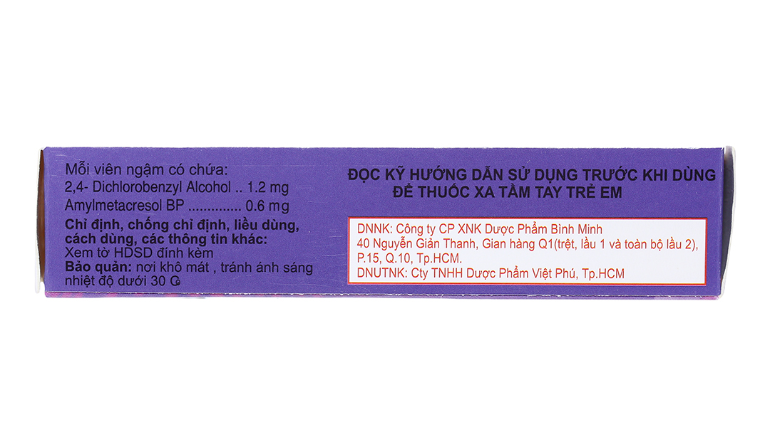 Viên ngậm Cufo trị viêm họng, đau họng