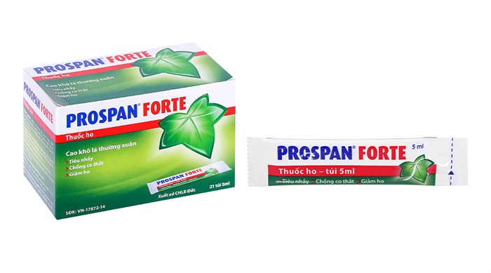 Siro ho Prospan Forte gói 5ml hộp 21 gói