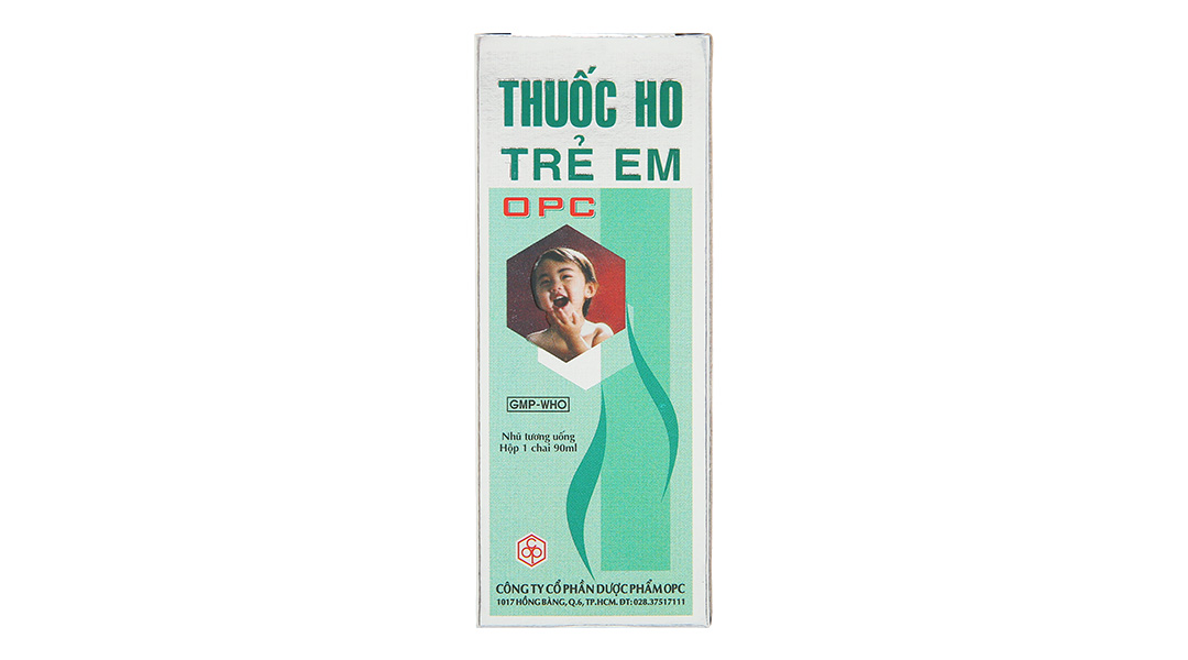 Thuốc ho trẻ em OPC trị các chứng ho, đau họng