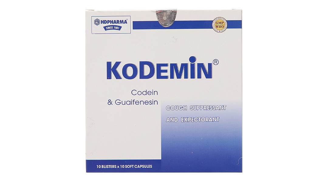 Kodemin trị ho khan, ho do kích ứng