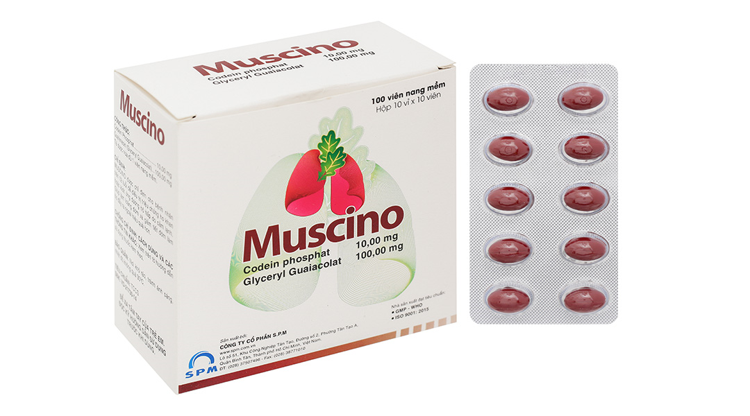 Muscino trị triệu chứng ho khan, ho do kích ứng