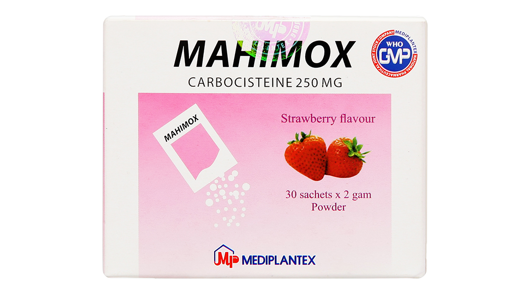 Thuốc bột Mahimox 250mg hỗ trợ trị rối loạn đường hô hấp