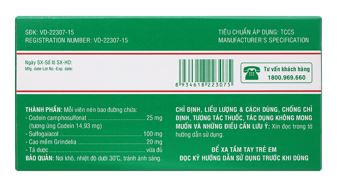 Dorocodon trị triệu chứng ho khan hoặc kích ứng