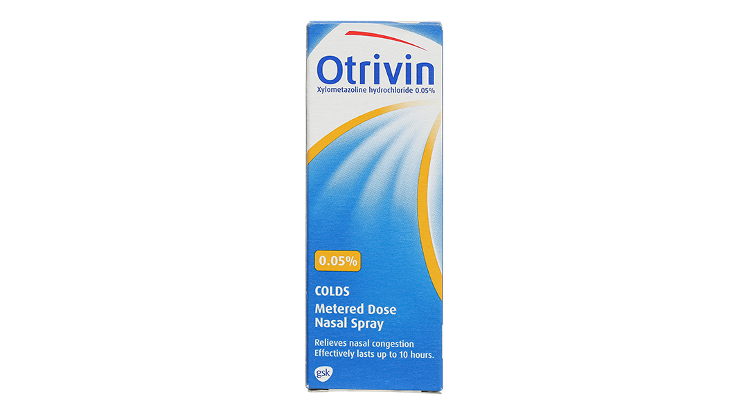 Dung dịch xịt mũi Otrivin 0.05% giảm triệu chứng nghẹt mũi, viêm mũi dị ứng