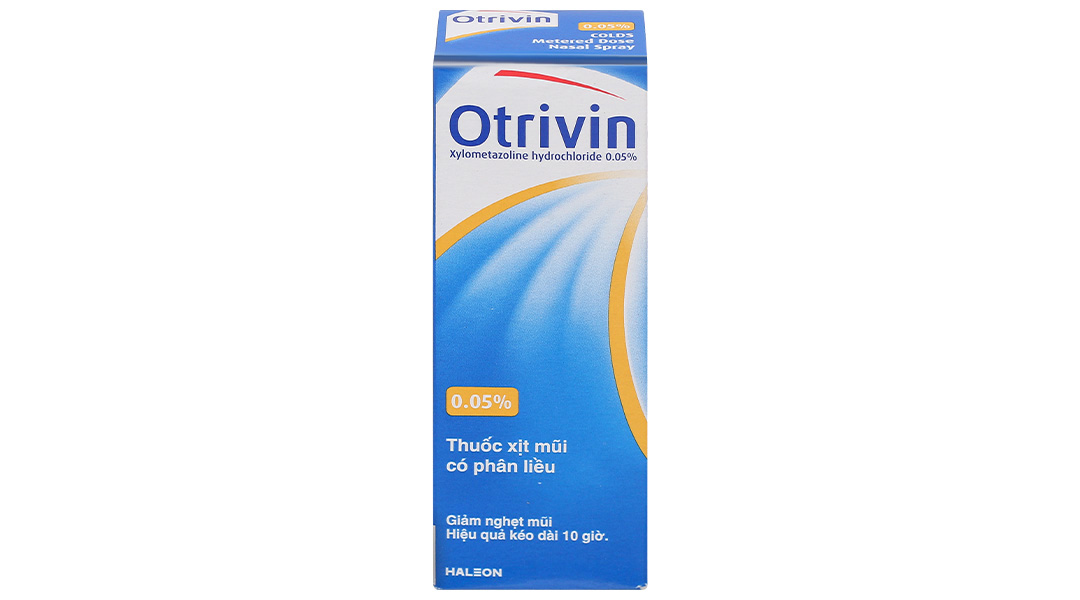 Dung dịch xịt mũi Otrivin 0.05% giảm triệu chứng nghẹt mũi, viêm mũi dị ứng
