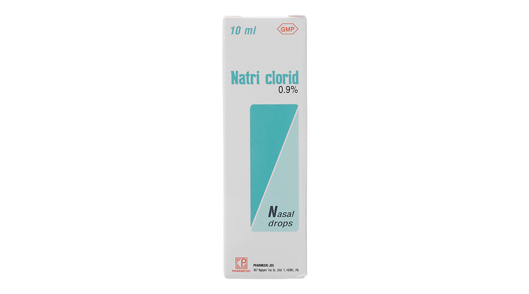 Dung dich nhỏ mũi Natri Clorid Pharmedic 0.9% hỗ trợ trị nghẹt mũi