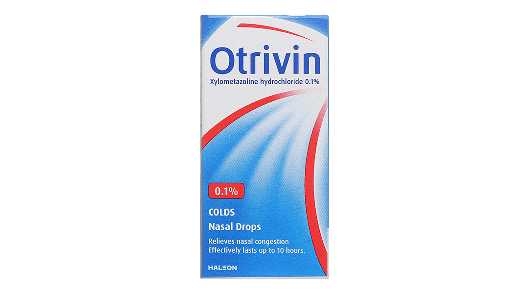 Thuốc nhỏ mũi Otrivin 0.1% giảm triệu chứng nghẹt mũi, viêm mũi dị ứng