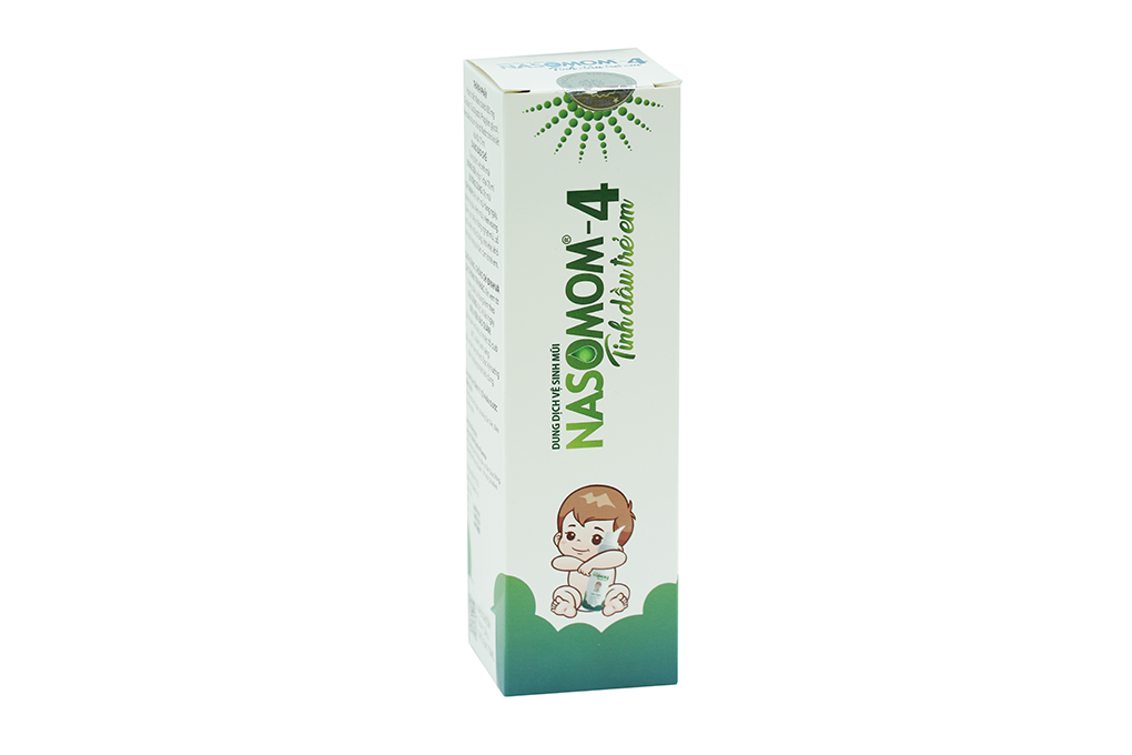 Dung dịch xịt mũi Nasomom - 4 Tinh Dầu Trẻ Em trị nghẹt mũi