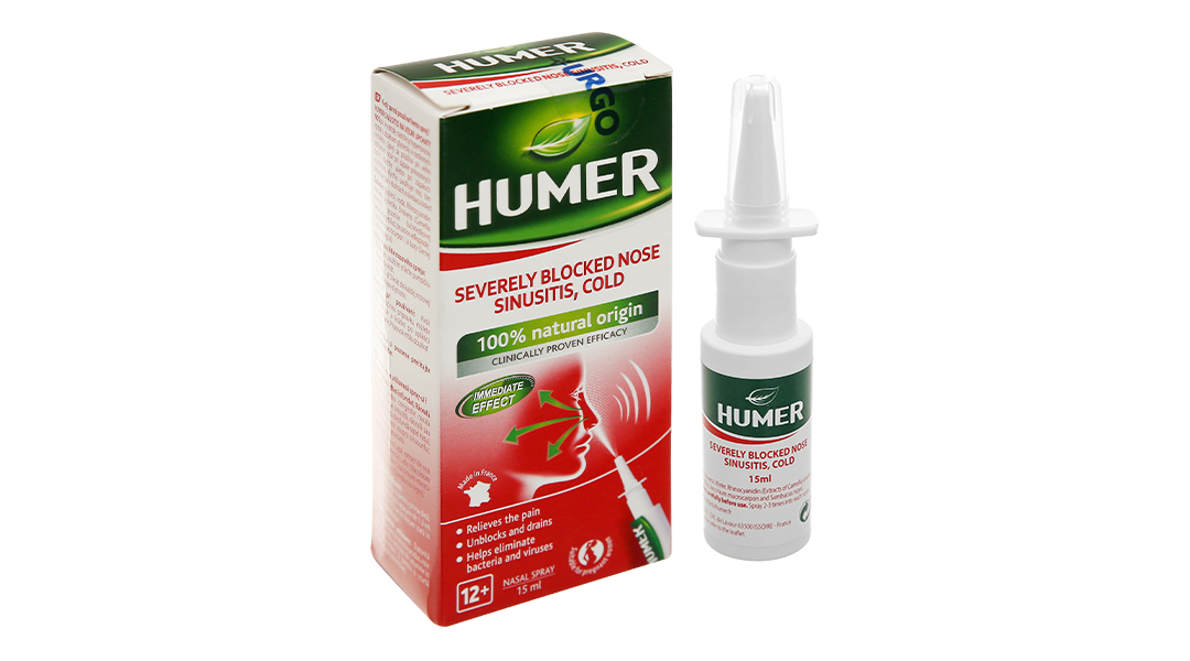 Thông Tin Về Thuốc Xịt Mũi Humer 15ml