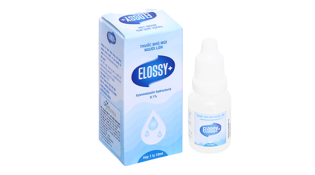 Thuốc nhỏ mũi Elossy+ 0.1% trị viêm xoang, viêm mũi