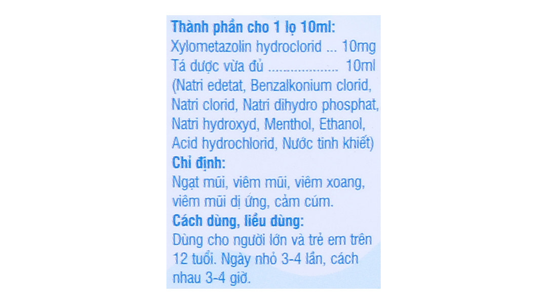 Thuốc nhỏ mũi Elossy+ 0.1% trị viêm xoang, viêm mũi