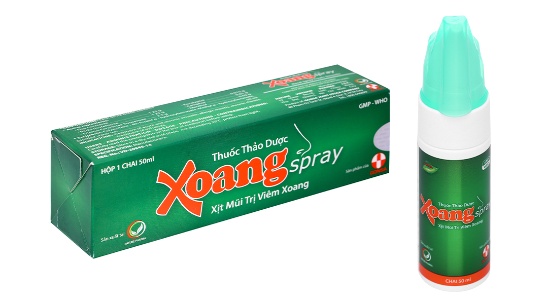 Thuốc xịt mũi Xoangspray trị viêm xoang, viêm mũi dị ứng