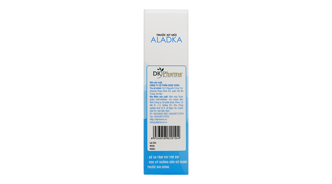 Thuốc xịt mũi Aladka trị viêm mũi, viêm xoang, viêm mũi dị ứng