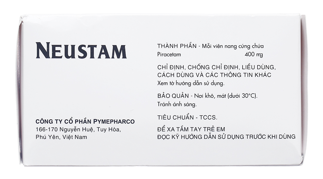 Neustam 400mg trị chóng mặt, giật rung cơ