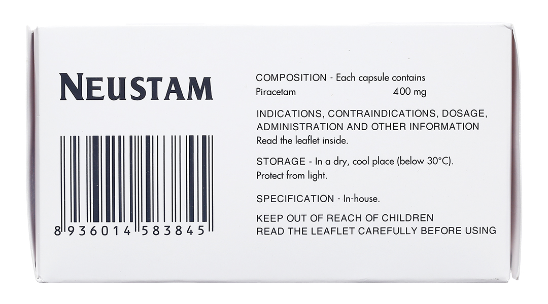 Neustam 400mg trị chóng mặt, giật rung cơ