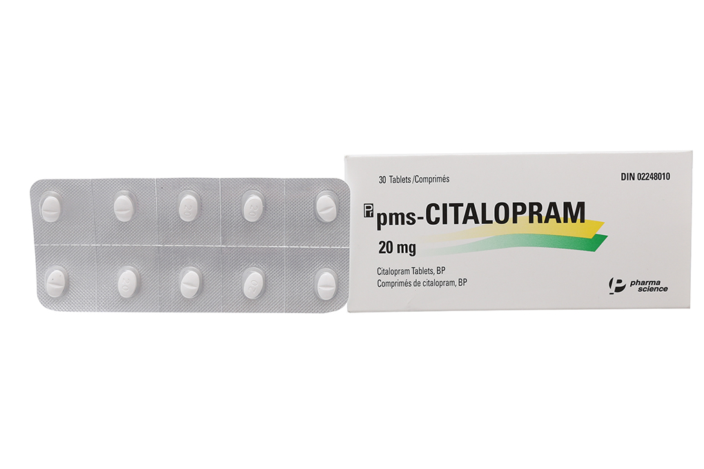 Pms-Citalopram 20mg trị trầm cảm