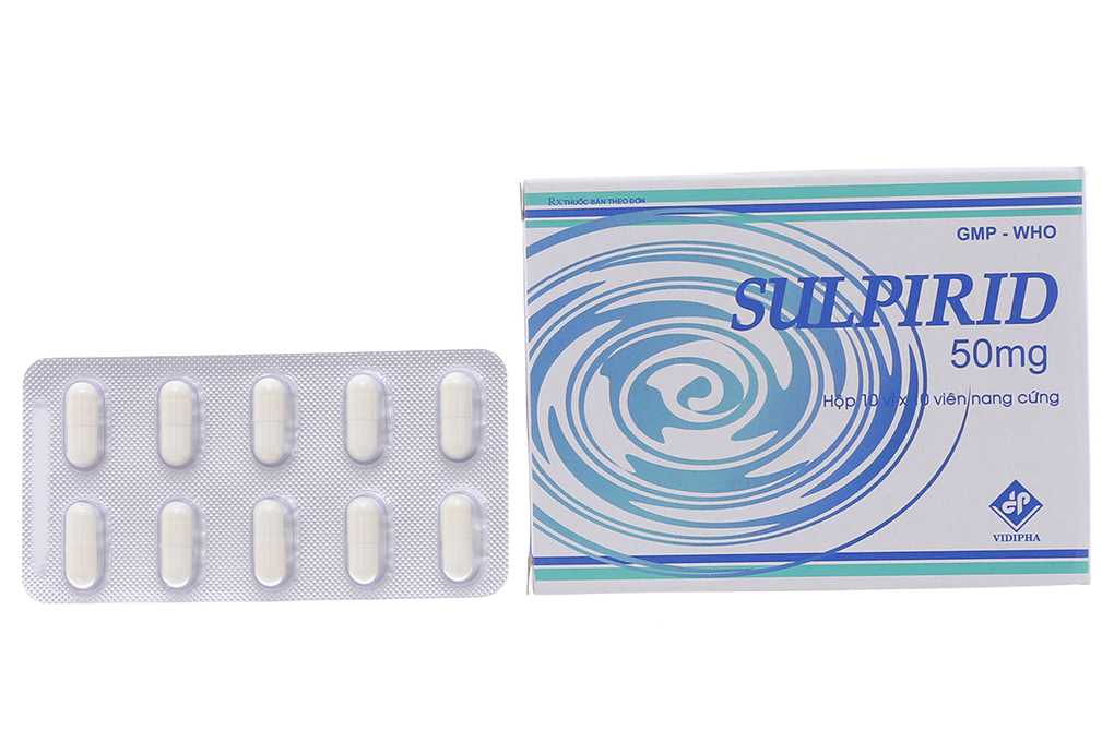 Sulpirid Vidipha 50mg trị tâm thần phân liệt, rối loạn tâm thần