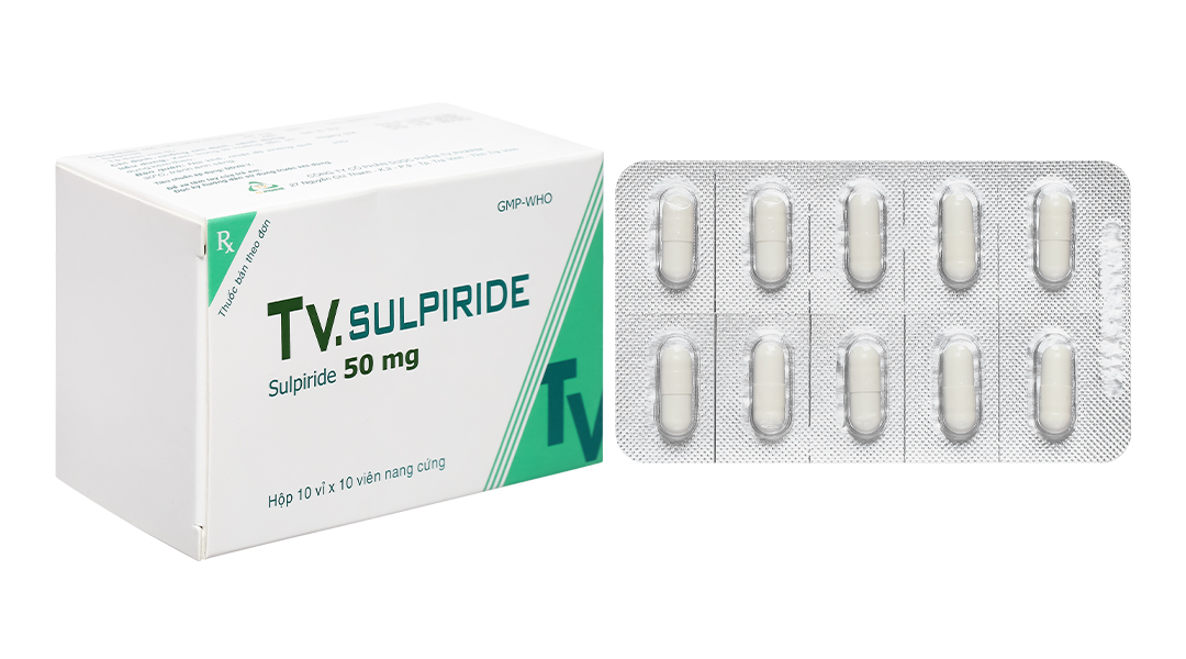 TV. Sulpiride 50mg trị chứng rối loạn tâm thần phân liệt