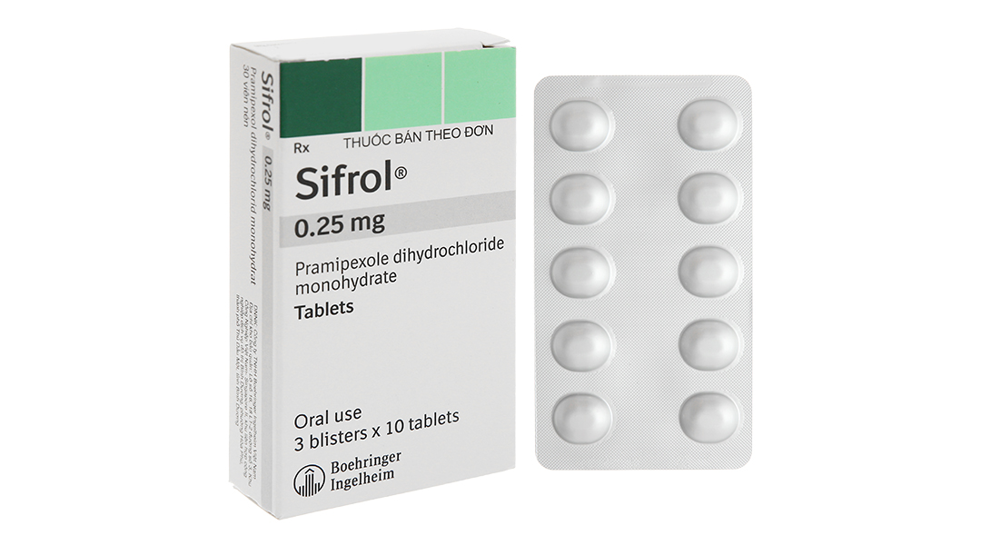 Sifrol 0.25mg trị Parkinson