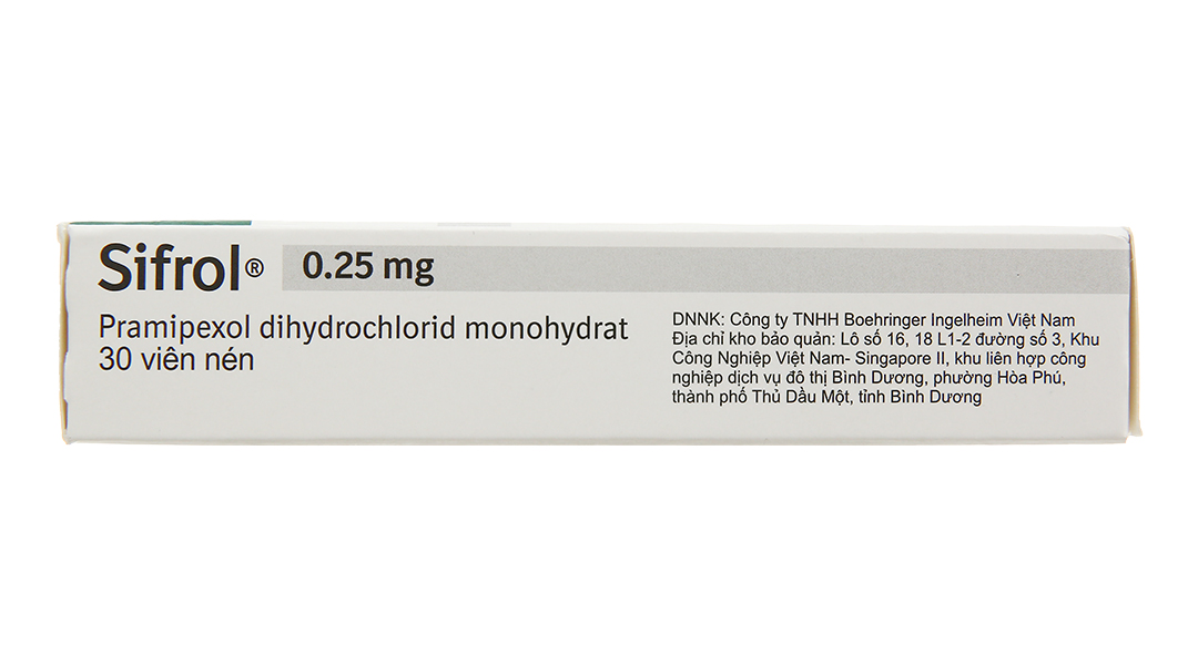 Sifrol 0.25mg trị Parkinson