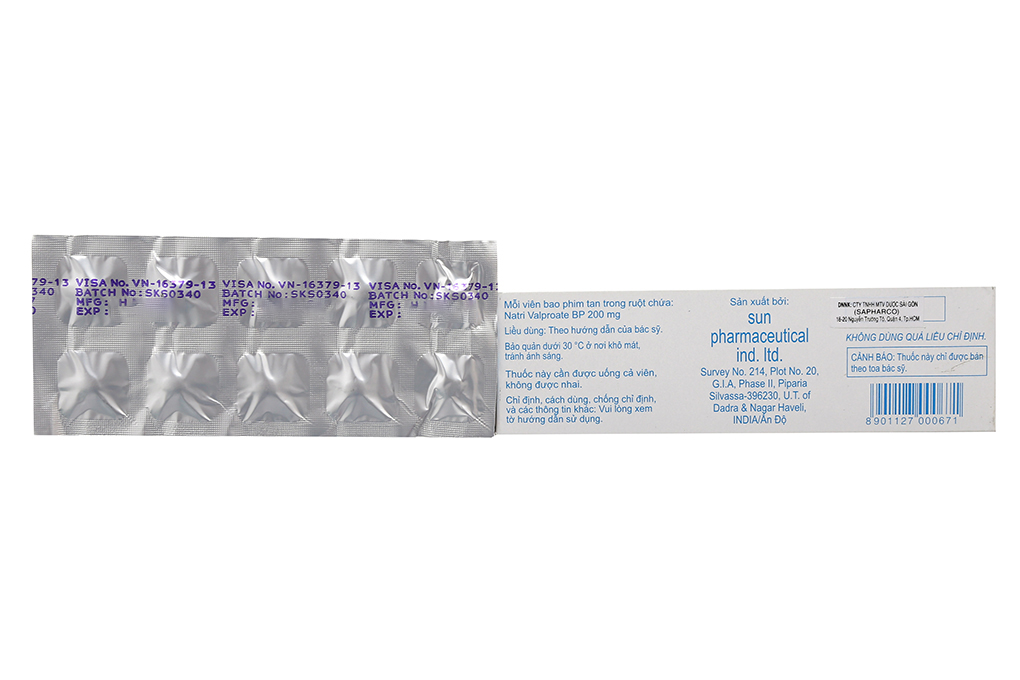 Encorate 200mg trị động kinh, rối loạn lưỡng cực