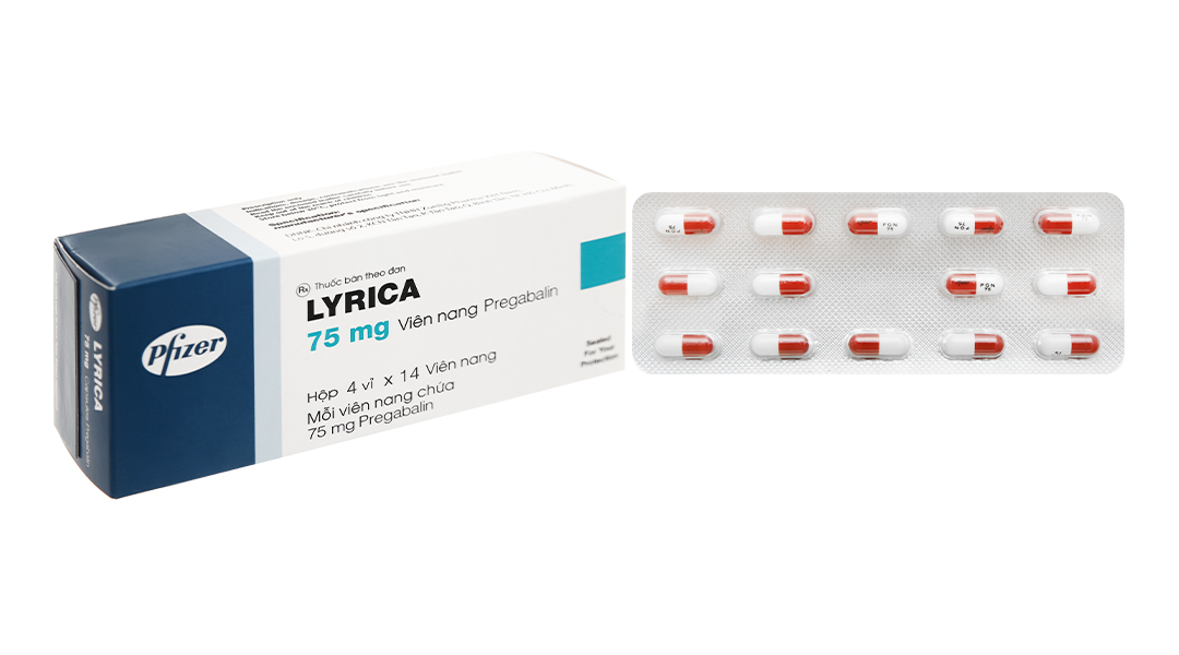 Lyrica 75mg trị động kinh, đau dây thần kinh