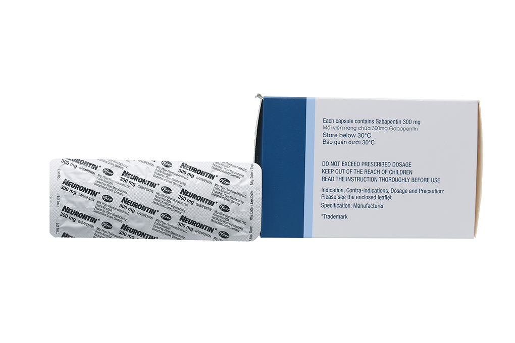 Neurontin 300mg trị động kinh, đau dây thần kinh