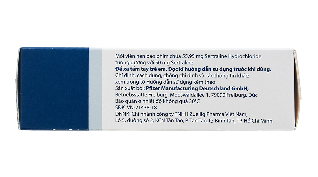 Zoloft 50mg trị trầm cảm, rối loạn lo âu