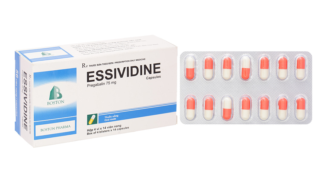 Essividine 75mg điều trị động kinh, rối loạn lo âu