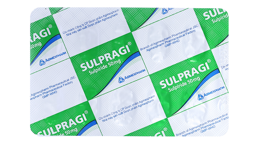 Sulpragi 50mg trị tâm thần phân liệt, rối loạn lo âu