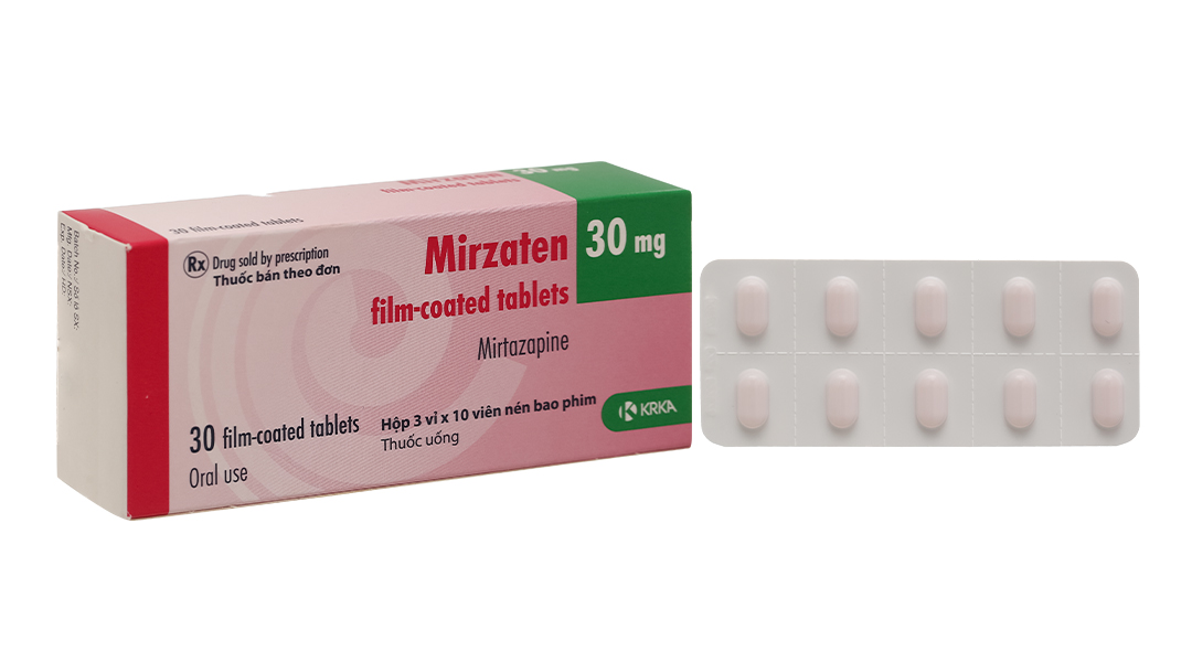 Mirzaten 30mg trị trầm cảm