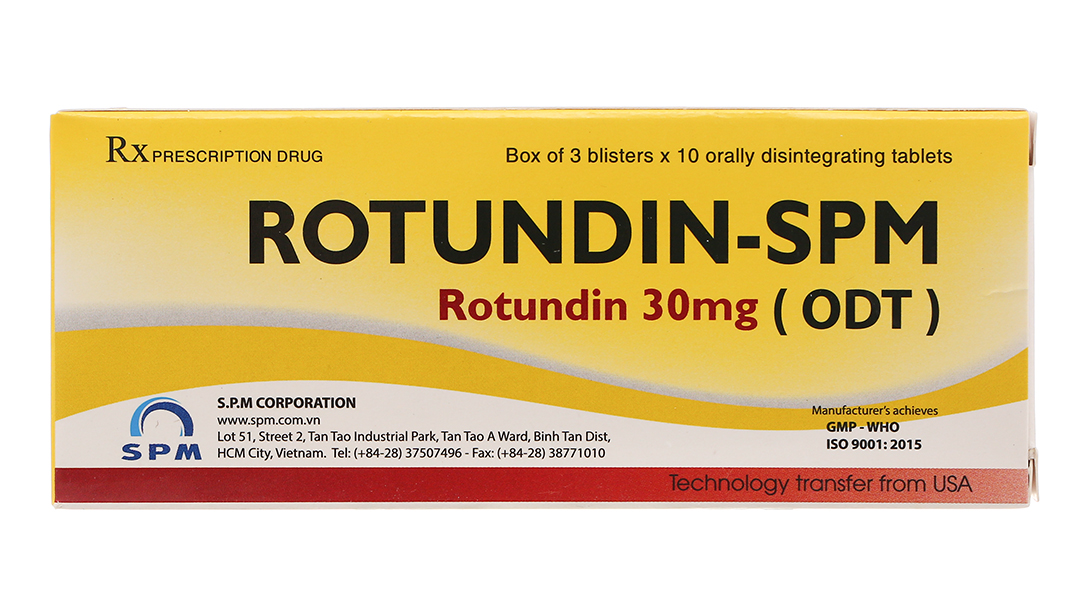 Rotundin-SPM 30mg giúp giảm lo âu, căng thẳng