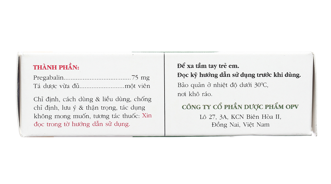 Trinopast 75 trị động kinh, đau dây thần kinh