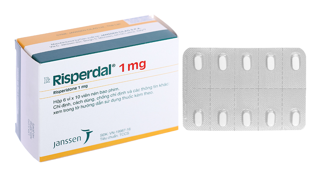 Risperdal 1mg trị tâm thần phân liệt