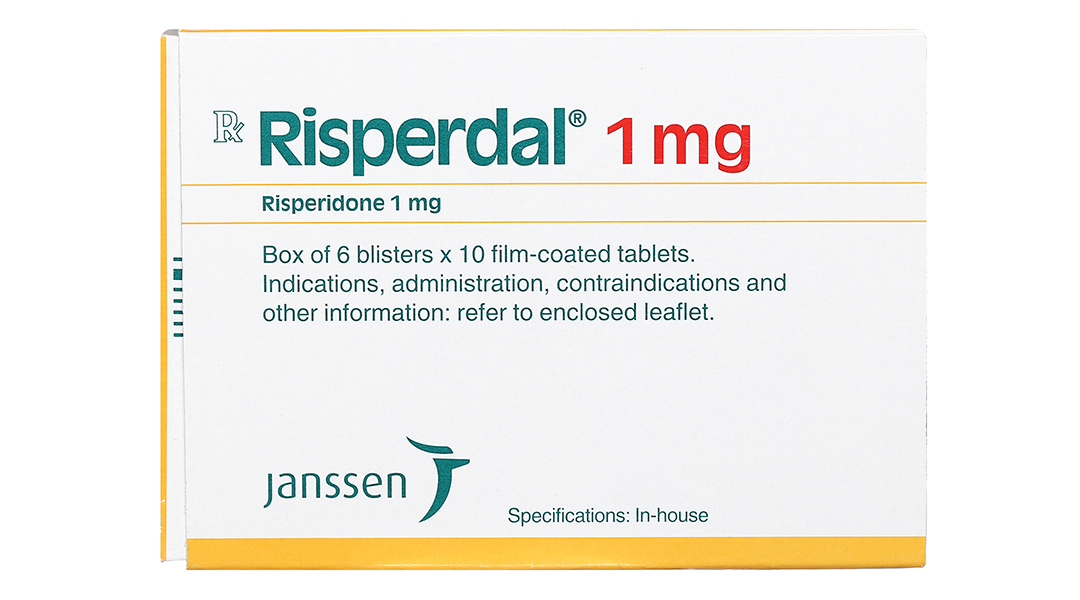 Risperdal 1mg trị tâm thần phân liệt