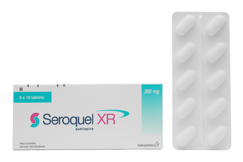 Seroquel XR 300mg trị tâm thần phân liệt, rối loạn lưỡng cực
