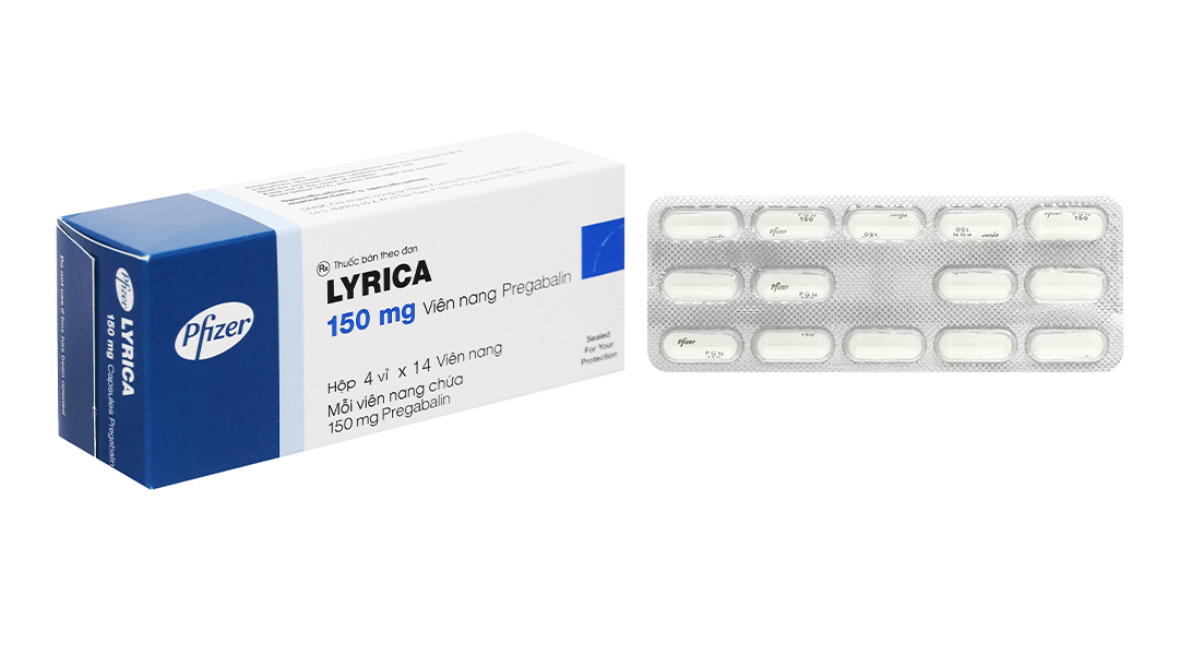 Lyrica 150mg trị động kinh, đau dây thần kinh