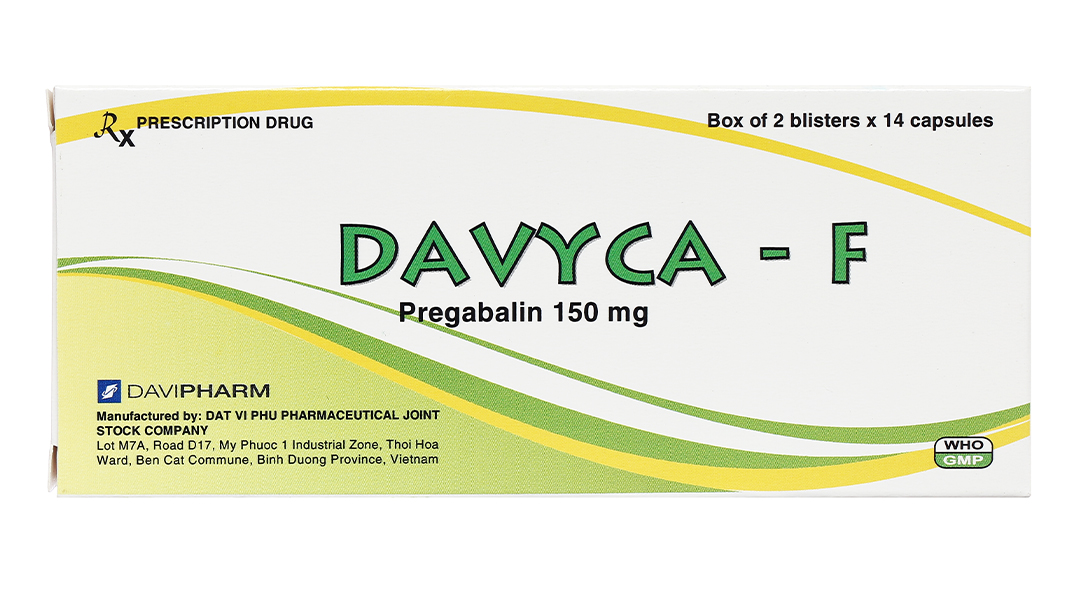 Davyca-F 150mg trị rối loạn lo âu lan tỏa