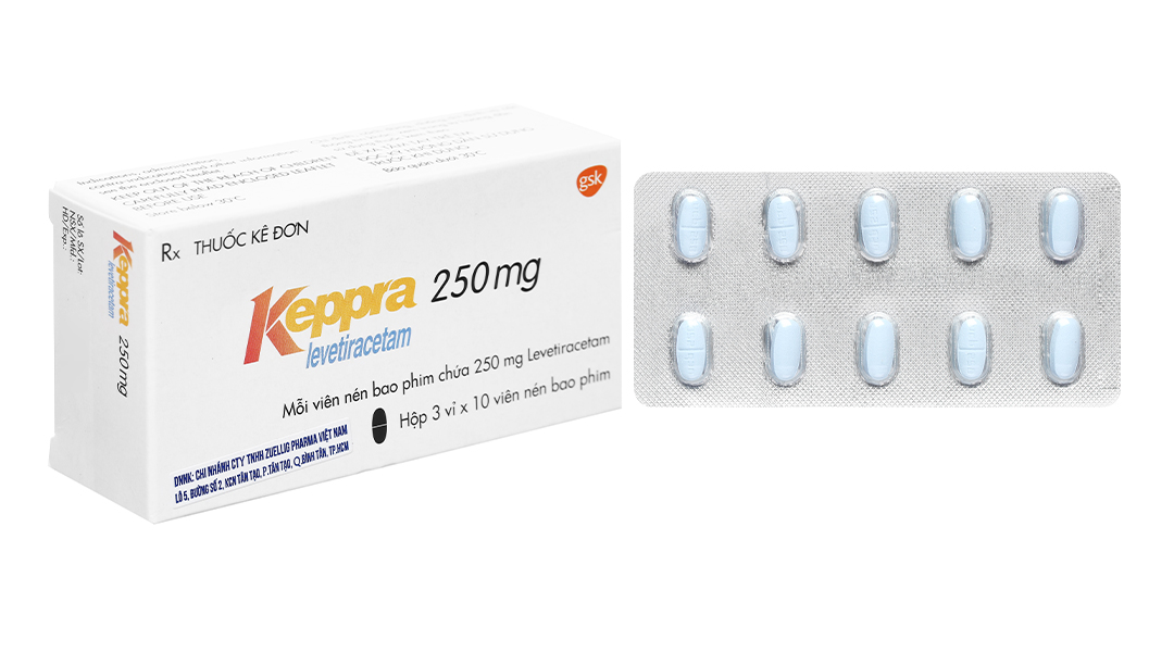 Keppra 250mg trị các cơn động kinh