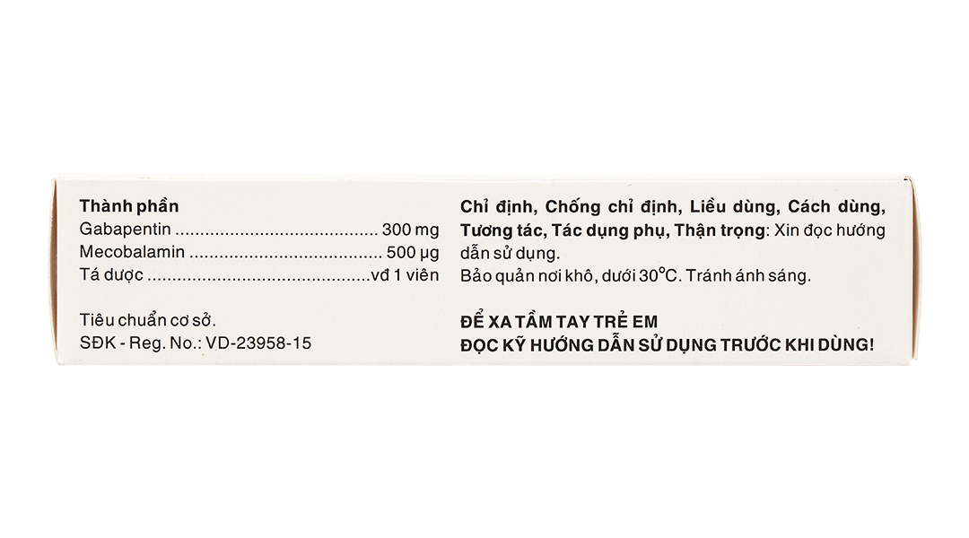 Bazato trị các triệu chứng đau thần kinh