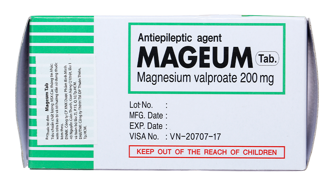 Mageum Tab 200mg trị động kinh