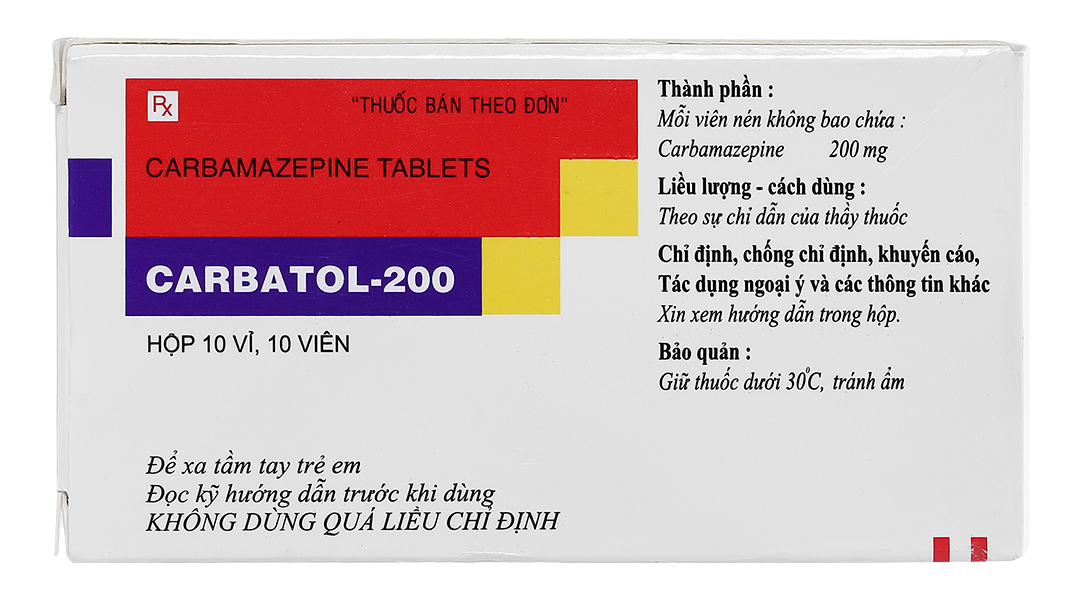 Carbatol-200 trị động kinh
